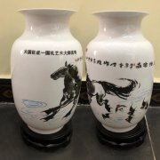 國(guó)禮藝術(shù)大師言奇、張巖石等藝術(shù)陶瓷花瓶定做